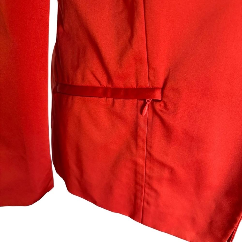 Lafayette 148 Open Front Orange-Red Collared Jacket Blazer NWT size 10 Business - Picture 3 of 11